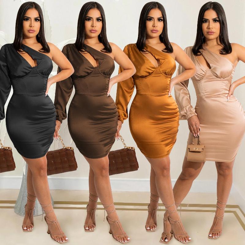 Casual Dresses Temperament Commute 2023 Solid Color Sexy Design Slim-Fit Hollow-out One-Shoulder Long Sleeve Dress Midi, X5399-black
Casual Dresses Temperament Commute 2023 Solid Color Sexy Design Slim-Fit Hollow-out One-Shoulder Long Sleeve Dress Midi, X5399-black