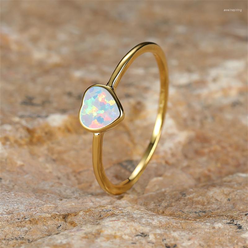 Wedding Rings Minimalist Stacking Thin Ring White Fire Opal Love Heart For Women Gold Color Bands Engagement Valentine Jewelry
Wedding Rings Minimalist Stacking Thin Ring White Fire Opal Love Heart For Women Gold Color Bands Engagement Valentine Jewelry