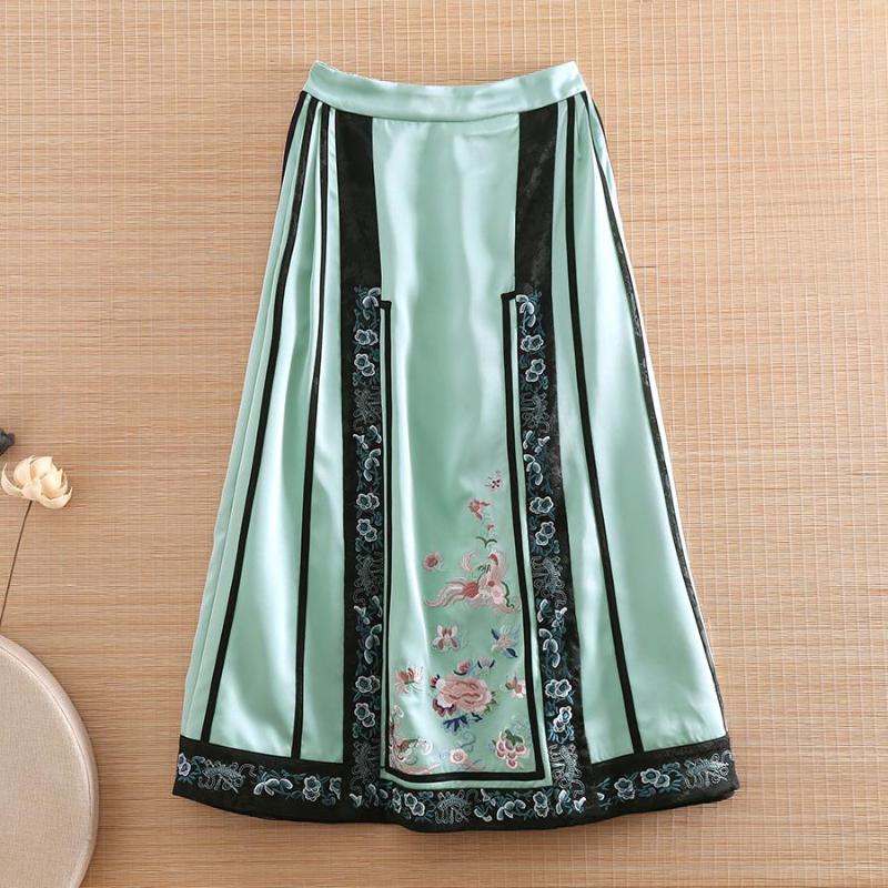 Skirts High-end Autumn Winter Embroidery Chinese Style Mid-length Skirt A-line All-match Female S-XXL, Pink
Skirts High-end Autumn Winter Embroidery Chinese Style Mid-length Skirt A-line All-match Female S-XXL, Pink