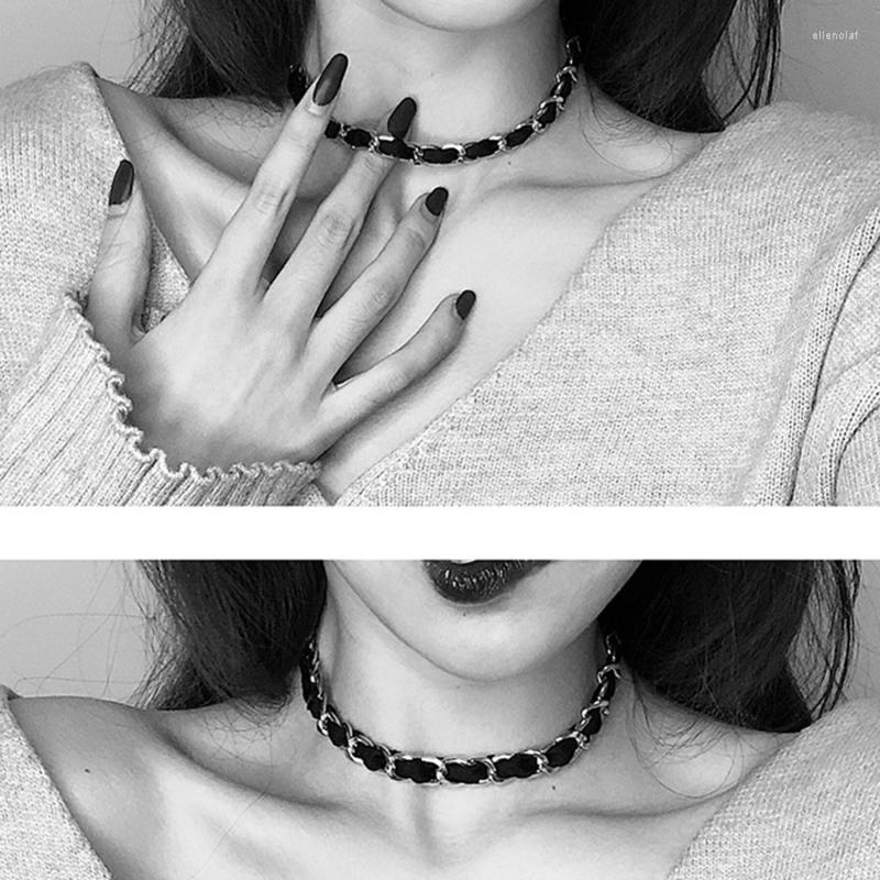 Choker Punk Necklaces Gothic Black Flannelette Metal Ball For Women Tassel Pendant Chain Party Jewelry Gifts
Choker Punk Necklaces Gothic Black Flannelette Metal Ball For Women Tassel Pendant Chain Party Jewelry Gifts