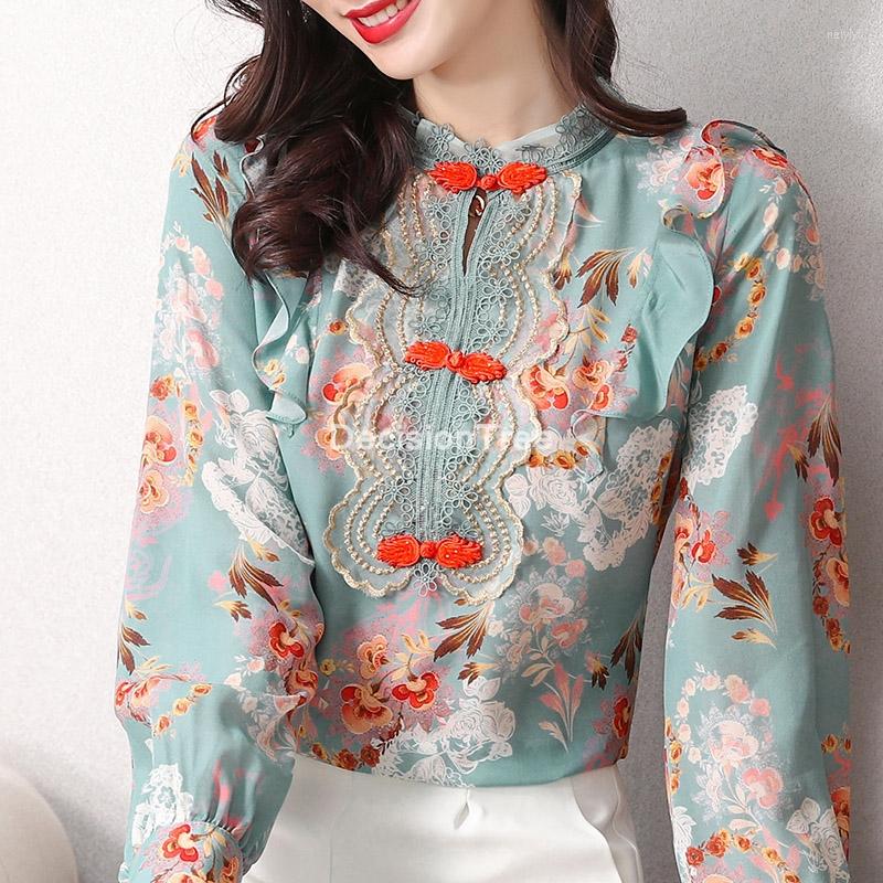 Ethnic Clothing 2023 Ladies Silk Cheongsam Blouse Elegant Qiapo Shirts Full Sleeve Chinese Qipao Tops Vintage
Ethnic Clothing 2023 Ladies Silk Cheongsam Blouse Elegant Qiapo Shirts Full Sleeve Chinese Qipao Tops Vintage