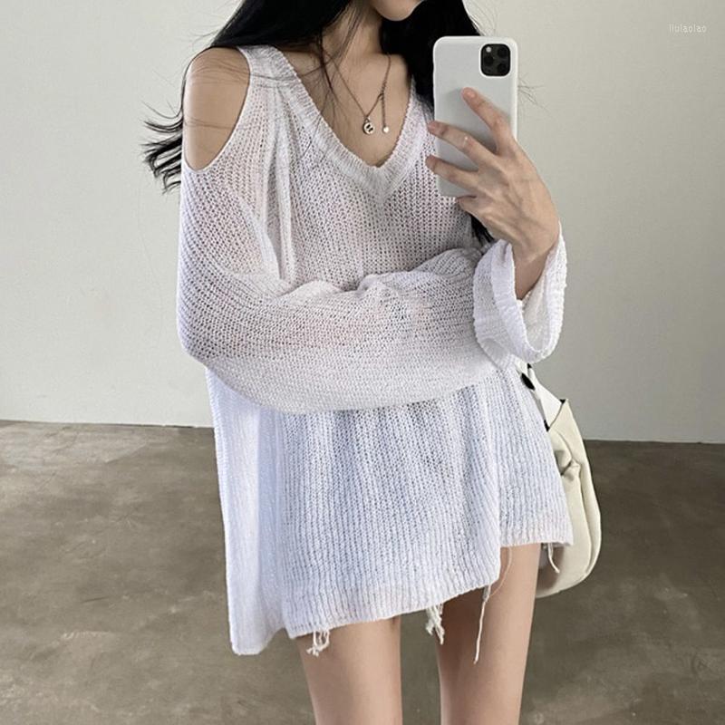 Women's Sweaters Fall Cold Shoulder V Neck Women Thin Sweater Sexy Sweet Fashion Harajuku Casual Oversize Knitted Pullover Hip Hop Punk Top, White
Women's Sweaters Fall Cold Shoulder V Neck Women Thin Sweater Sexy Sweet Fashion Harajuku Casual Oversize Knitted Pullover Hip Hop Punk Top, White