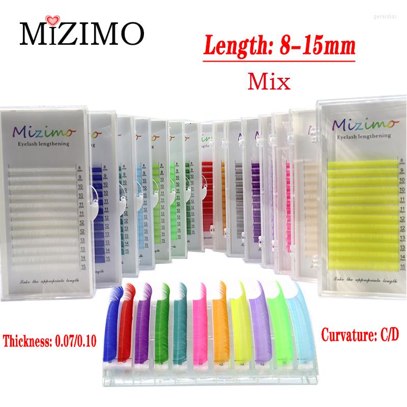 False Eyelashes Product MIZIMO Mixed Length Color Grafting Eyelash 8-15mm Artificial Mink Hair Personalized Extension Tool 
False Eyelashes Product MIZIMO Mixed Length Color Grafting Eyelash 8-15mm Artificial Mink Hair Personalized Extension Tool