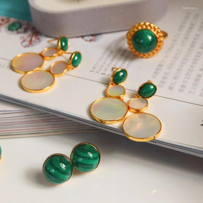 Stud Earrings CSJ Trendy Natural Malachite Sterling 925 Silver White Pearl Shell For Women Birthday Party Christmas Jewelry Gift
Stud Earrings CSJ Trendy Natural Malachite Sterling 925 Silver White Pearl Shell For Women Birthday Party Christmas Jewelry Gift