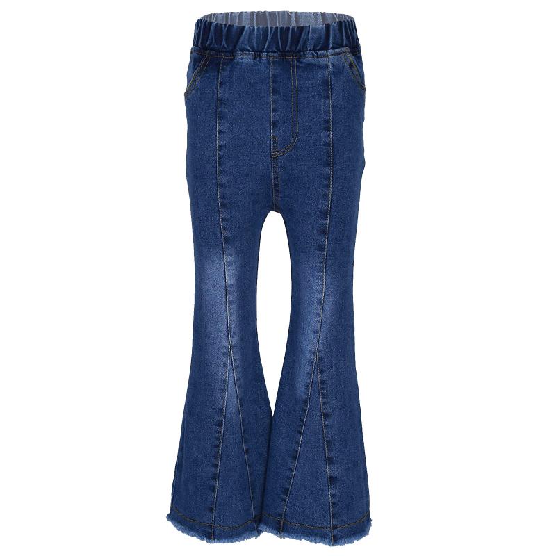 Jeans Kids Girls Children Fashion Flared Pants Elastic Waistband Casual Denim With Pockets For Spring And Autumn Daily Wear, Blue
Jeans Kids Girls Children Fashion Flared Pants Elastic Waistband Casual Denim With Pockets For Spring And Autumn Daily Wear, Blue