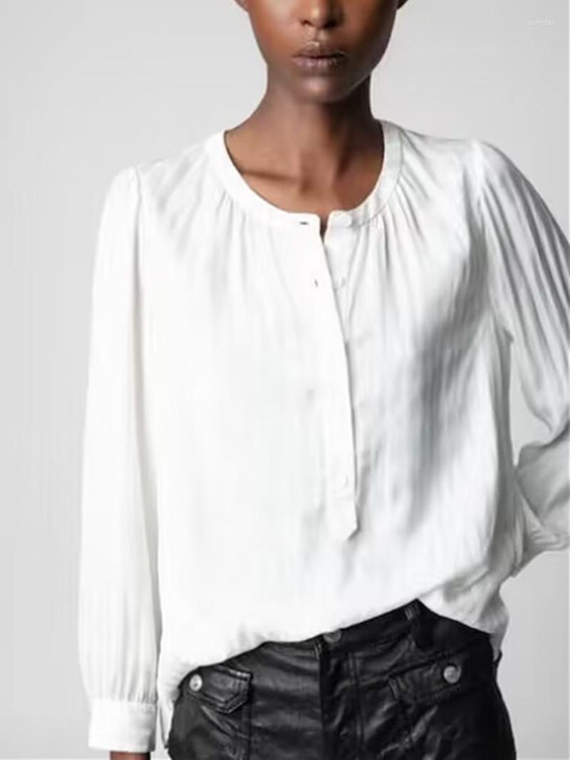 Women' Blouses Women' Bright Striped Half Open Button Shirt Early 2023 Spring Ladies O-Neck Long Sleeve Loose Temperament Elegant, Blouse
Women' Blouses Women' Bright Striped Half Open Button Shirt Early 2023 Spring Ladies O-Neck Long Sleeve Loose Temperament Elegant, Blouse