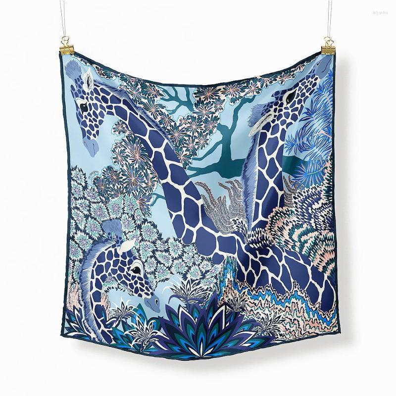 Scarves 53cm Woman Silk Square Scarf Giraffe Printed Bandana Headband Fashion Hijab Adult Muslim Neckerchief
Scarves 53cm Woman Silk Square Scarf Giraffe Printed Bandana Headband Fashion Hijab Adult Muslim Neckerchief