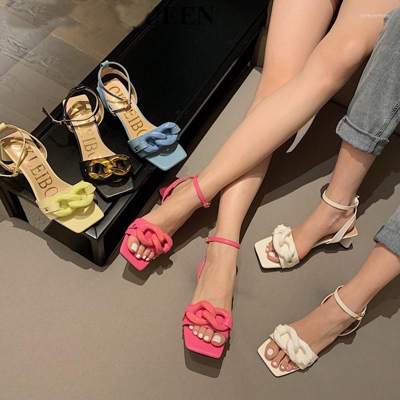 Sandals Summer Slingback Sandal Women Thick High Heel Ankle Strap Elegant Pumps Womens Metal Chain Fashion Candy Slides, Black
Sandals Summer Slingback Sandal Women Thick High Heel Ankle Strap Elegant Pumps Womens Metal Chain Fashion Candy Slides, Black