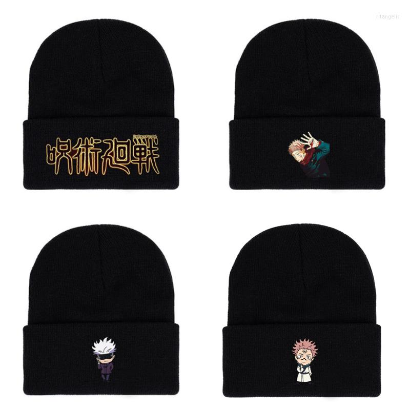 Berets Anime Jujustu Kaisen Beanie Knitted Hat Unisex Cotton Props Winter Warm Cap Crown Design Knit
Berets Anime Jujustu Kaisen Beanie Knitted Hat Unisex Cotton Props Winter Warm Cap Crown Design Knit
