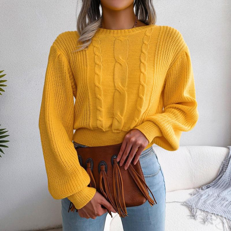 Women' Sweaters Fashion Women' Casual Solid Colors Lantern Sleeve Jumper Knitted Sweater Autumn Winter Ins Style Long Pullover Tops, Blue
Women' Sweaters Fashion Women' Casual Solid Colors Lantern Sleeve Jumper Knitted Sweater Autumn Winter Ins Style Long Pullover Tops, Blue
