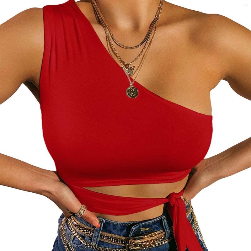 Women's Tanks Fast 2023 Women Sexy Sleeveless Crop Tops Casual One Shoulder Ruched Slim Fit Bandage Cross Wrap Tie Up Top, Red
Women's Tanks Fast 2023 Women Sexy Sleeveless Crop Tops Casual One Shoulder Ruched Slim Fit Bandage Cross Wrap Tie Up Top, Red