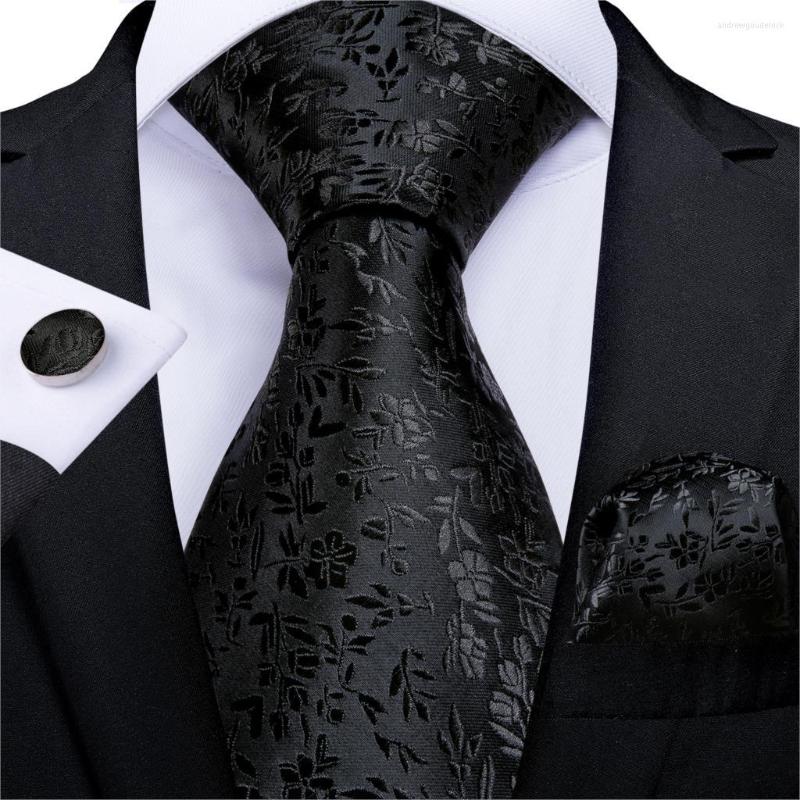 Bow Ties Gift Men Tie Black Solid Floral Silk Wedding For DiBanGu Designer Hanky Cufflink Business Set Party MJ-7273
Bow Ties Gift Men Tie Black Solid Floral Silk Wedding For DiBanGu Designer Hanky Cufflink Business Set Party MJ-7273