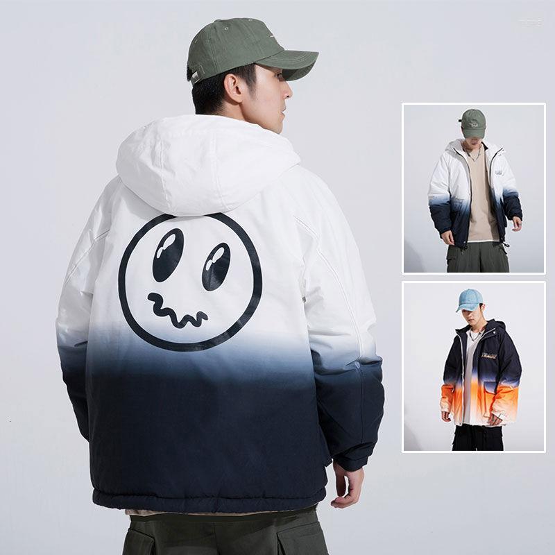 Men's Down Hooded Coats Men Jackets Winter Thicken Warmth Windproof Printed Gradient Bread Service Tops Casual Loose Pocket Jacket Oversize, My68 white blue
Men's Down Hooded Coats Men Jackets Winter Thicken Warmth Windproof Printed Gradient Bread Service Tops Casual Loose Pocket Jacket Oversize, My68 white blue