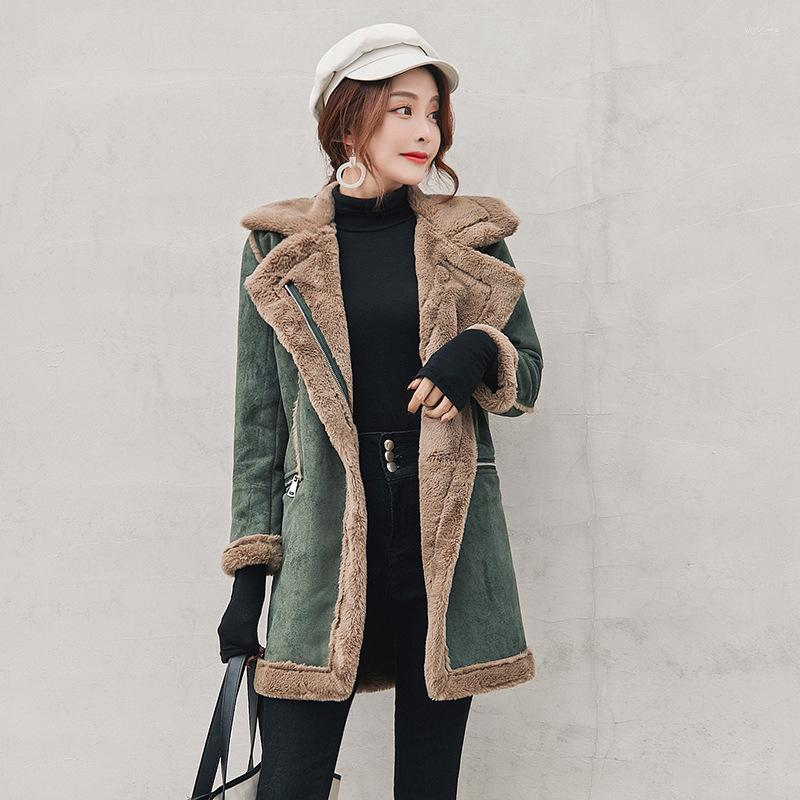 Women' Jackets Cotton Women' Long Section 2023 Fashion Winter Harajuku Stitching Jacket Female Deerskin Lamb Coat W624, Green
Women' Jackets Cotton Women' Long Section 2023 Fashion Winter Harajuku Stitching Jacket Female Deerskin Lamb Coat W624, Green