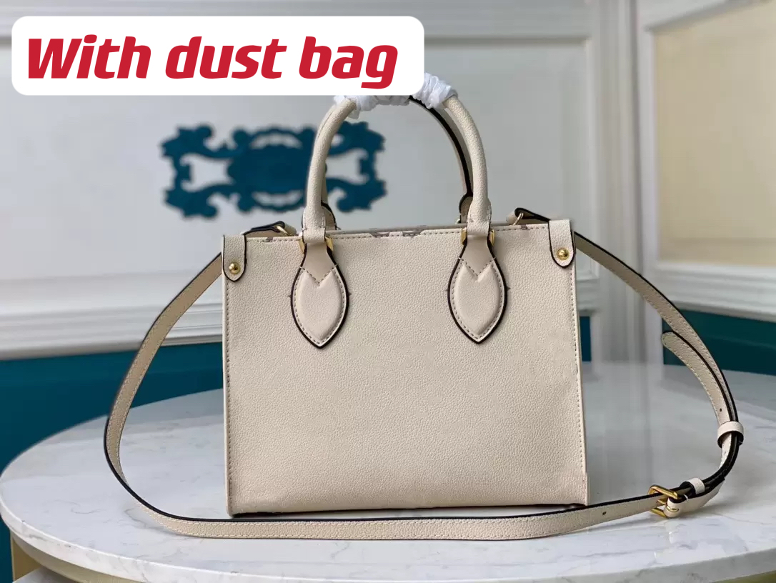 Onthego Pm Crossbody Tote Bags Dove/Cream Color Bicolor Gold Hardware Embossed Grained Cowhide Leather Lady Fashion Handbag Empreinte Leather, Black
Onthego Pm Crossbody Tote Bags Dove/Cream Color Bicolor Gold Hardware Embossed Grained Cowhide Leather Lady Fashion Handbag Empreinte Leather, Black