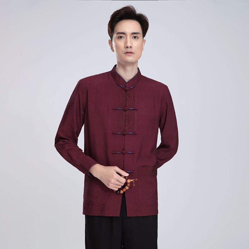 Ethnic Clothing Men's Cotton Linen Chinese Traditional Martial Arts Long Sleeve Shirt Tai Chi Blouse Spring Autumn Clothes
Ethnic Clothing Men's Cotton Linen Chinese Traditional Martial Arts Long Sleeve Shirt Tai Chi Blouse Spring Autumn Clothes