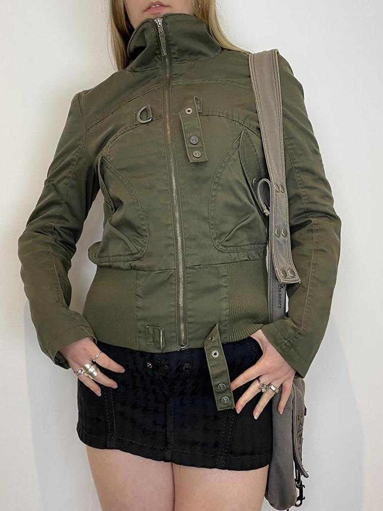 Women' Jackets WeiYao Retro Army Green Cargo Style Winter 2023 Women Streetwear Stitch Long Sleeves Zip Up Slim Stand Collar Outwear, Picture shown
Women' Jackets WeiYao Retro Army Green Cargo Style Winter 2023 Women Streetwear Stitch Long Sleeves Zip Up Slim Stand Collar Outwear, Picture shown