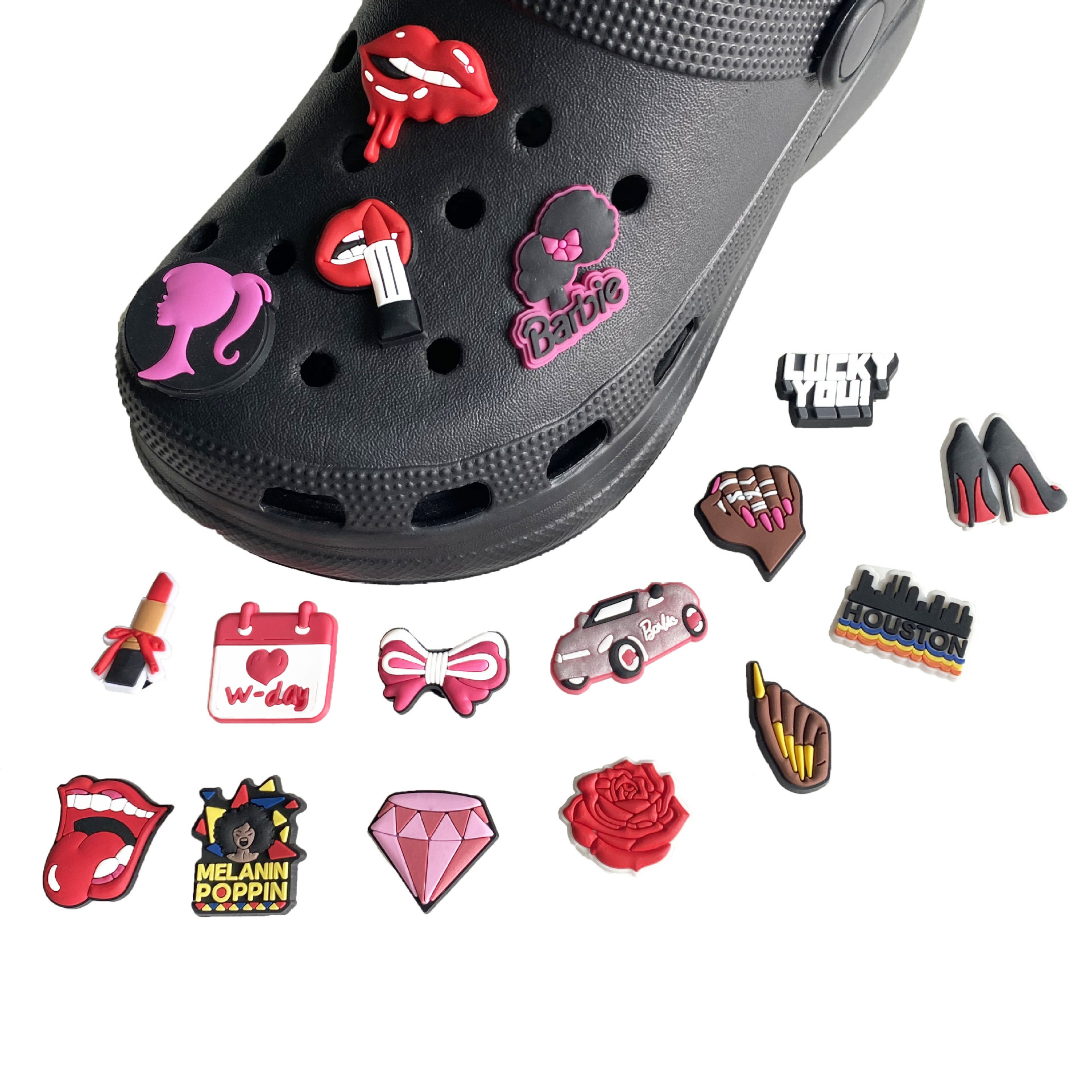 Anime charms wholesale childhood memories sexy girls red lips funny gift cartoon charms shoe accessories pvc decoration buckle soft rubber clog charms, Equally mixed colors
Anime charms wholesale childhood memories sexy girls red lips funny gift cartoon charms shoe accessories pvc decoration buckle soft rubber clog charms, Equally mixed colors