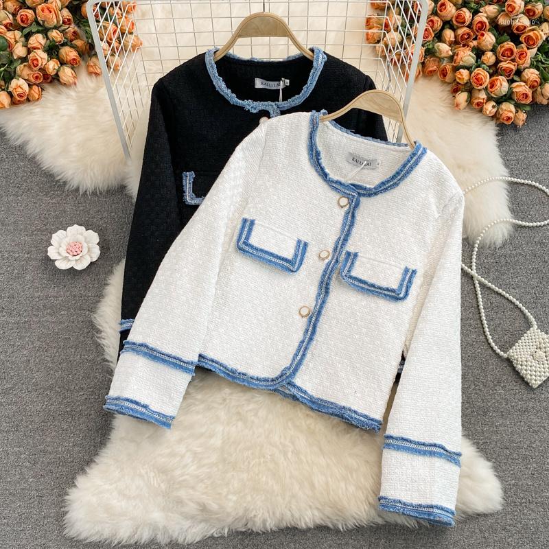 Women's Jackets Woman Tweed Short Jacket O Collar Long Sleeve Loose French Fashion Vintage Style 2023 Autumn Casual Temperament Top, Black
Women's Jackets Woman Tweed Short Jacket O Collar Long Sleeve Loose French Fashion Vintage Style 2023 Autumn Casual Temperament Top, Black