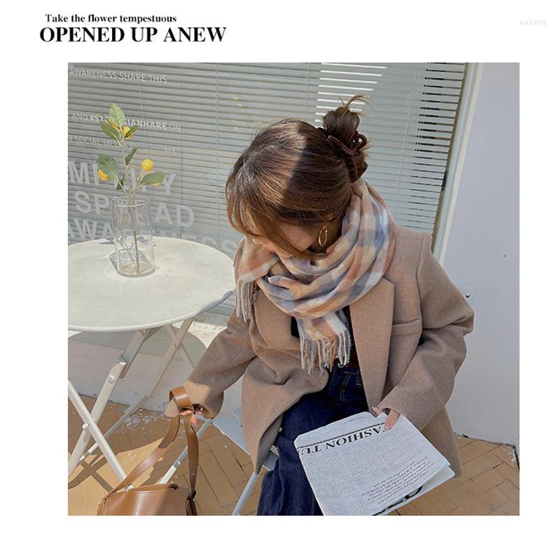 Scarves 2023 Imitation Cashmere Scarf Women's Autumn Winter Warm All-match Long Plaid Spot Neck Warmer Elegant Fashion Shawl
Scarves 2023 Imitation Cashmere Scarf Women's Autumn Winter Warm All-match Long Plaid Spot Neck Warmer Elegant Fashion Shawl