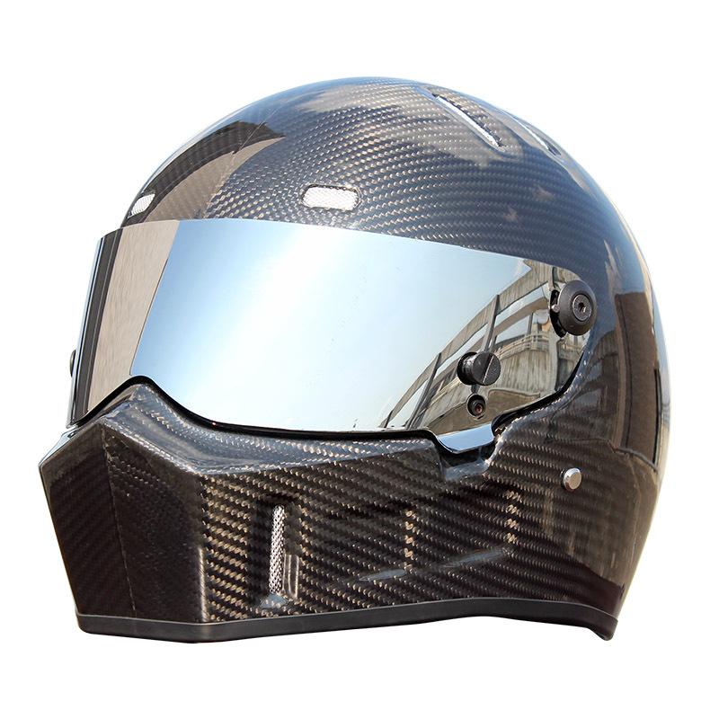 Motorcycle Helmets Carbon Fiber ATV-1 Full Face Helmet Motocross Racing Man Woman And LOriginal ECE Approved Multi-color Sun Visor, Gray
Motorcycle Helmets Carbon Fiber ATV-1 Full Face Helmet Motocross Racing Man Woman And LOriginal ECE Approved Multi-color Sun Visor, Gray