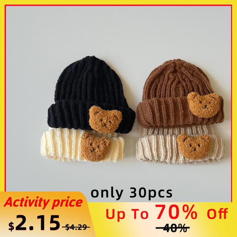 Hair Accessories Cartoon Bear Baby Knitted Hat Korean Winter Warm Kids For Boys Girls Caps Beanie Solid Infant Toddler Children Bonnet
Hair Accessories Cartoon Bear Baby Knitted Hat Korean Winter Warm Kids For Boys Girls Caps Beanie Solid Infant Toddler Children Bonnet