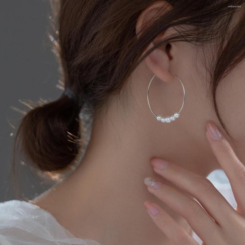 Hoop Earrings Synthetic Pearl 925 Silver Woman Earring Minimalist Ear Piercing Jewelry Big For Women Female Girls
Hoop Earrings Synthetic Pearl 925 Silver Woman Earring Minimalist Ear Piercing Jewelry Big For Women Female Girls