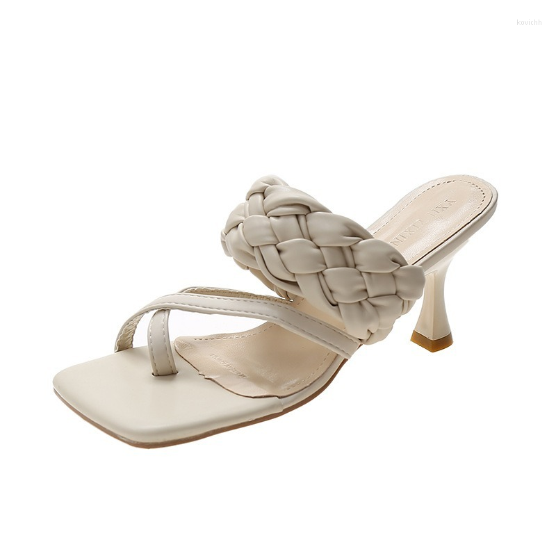 Dress Shoes Women High Heels Stiletto Weaving Flip Flops Open Toe Sandals 2023 Fashion Crossover Design Slippers Prom, Beige
Dress Shoes Women High Heels Stiletto Weaving Flip Flops Open Toe Sandals 2023 Fashion Crossover Design Slippers Prom, Beige
