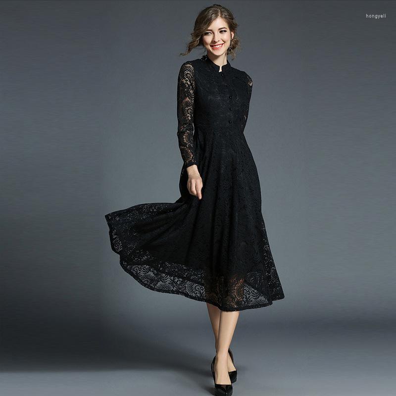 Casual Dresses 2023 Black Lace Dress Women Spring Full Sleeve Long Swing OL Special Occasion Evening Party Vestidos Plus Size 5XL YQ436
Casual Dresses 2023 Black Lace Dress Women Spring Full Sleeve Long Swing OL Special Occasion Evening Party Vestidos Plus Size 5XL YQ436
