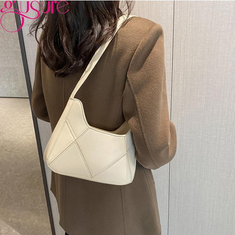 Evening Bags Gusure Luxury Design Underarm Shoulder Bag Fashion PU Leather Women Candy Color Purse And Handbags For Ladies Small Shopper, Black
Evening Bags Gusure Luxury Design Underarm Shoulder Bag Fashion PU Leather Women Candy Color Purse And Handbags For Ladies Small Shopper, Black