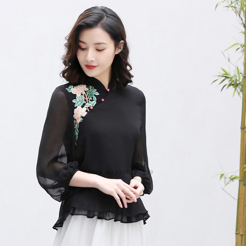 Ethnic Clothing 2023 Chinese National Wind Loose Blouse Traditional Chiffon Hanfu Retro Flower Embroidery Cheongsam Oriental Tang Suit
Ethnic Clothing 2023 Chinese National Wind Loose Blouse Traditional Chiffon Hanfu Retro Flower Embroidery Cheongsam Oriental Tang Suit