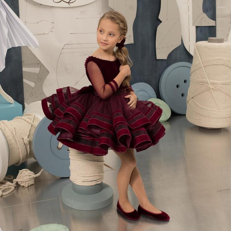 Girl Dresses Elegant Flower Girls 2023 3/4 Sleeves Pearls Kids Wedding Party Dress Backless Tiered Knee-Length Princess Gowns, Green
Girl Dresses Elegant Flower Girls 2023 3/4 Sleeves Pearls Kids Wedding Party Dress Backless Tiered Knee-Length Princess Gowns, Green