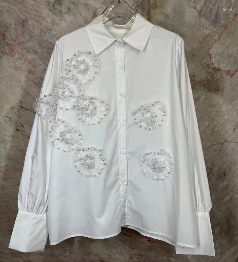 Women' Blouses 2023 Spring Summer Blouse Shirts High Quality Women Appliques Lace Embroidery Beading Long Sleeve Button Casual, Black
Women' Blouses 2023 Spring Summer Blouse Shirts High Quality Women Appliques Lace Embroidery Beading Long Sleeve Button Casual, Black