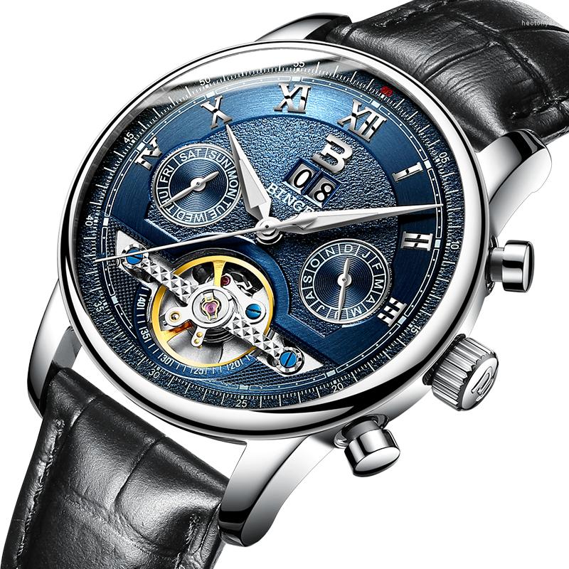 Wristwatches Switzerland BINGER Watches Men Tourbillon Multiple Functions Water Resistant Mechanical Male B-8603M-6, Item 12
Wristwatches Switzerland BINGER Watches Men Tourbillon Multiple Functions Water Resistant Mechanical Male B-8603M-6, Item 12