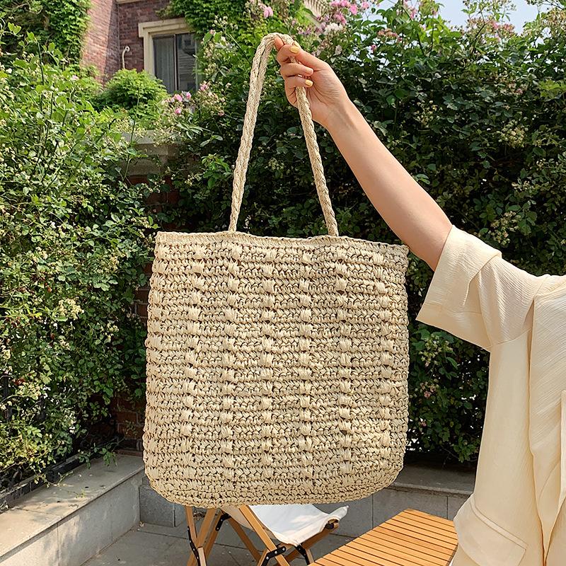 Evening Bags Bohemia Large Capacity Straw Bag Women Handmade Woven Totes Summer Beach Handbag Travel Shoulder Vacation Tote Bolsa, Beige
Evening Bags Bohemia Large Capacity Straw Bag Women Handmade Woven Totes Summer Beach Handbag Travel Shoulder Vacation Tote Bolsa, Beige
