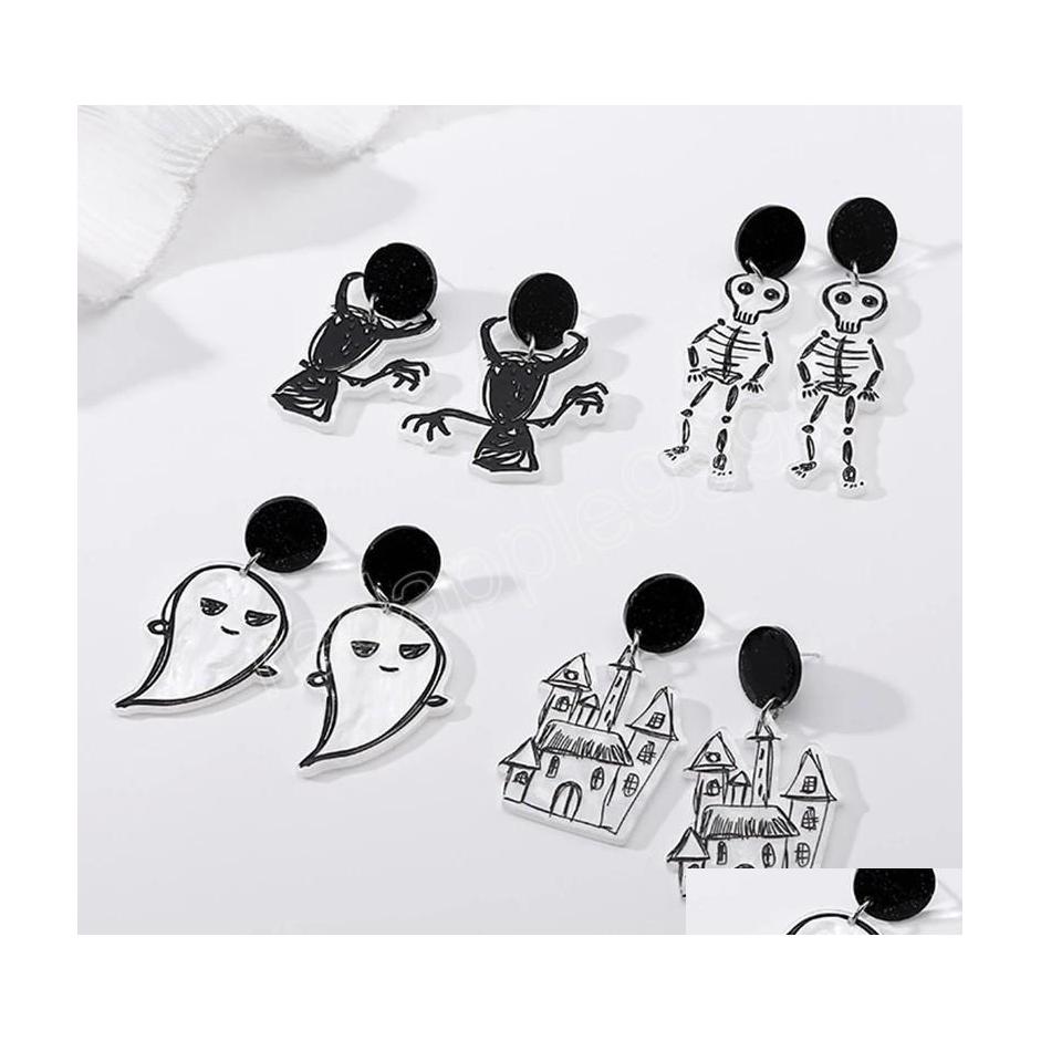 Dangle Chandelier Halloween Horror Funny Ghost Witch Earrings Creative Cartoon Pumpkin Skl Party Men Women Fashion Jewelry Gift Dr Dhtpf
Dangle Chandelier Halloween Horror Funny Ghost Witch Earrings Creative Cartoon Pumpkin Skl Party Men Women Fashion Jewelry Gift Dr Dhtpf