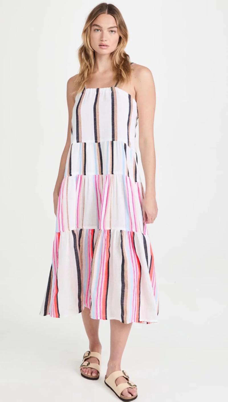 Casual Dresses Xikom 2023 Summer Women O Collar Striped Print Elasticity Spaghetti Strap Midi Dress Female Vintage, Multi
Casual Dresses Xikom 2023 Summer Women O Collar Striped Print Elasticity Spaghetti Strap Midi Dress Female Vintage, Multi