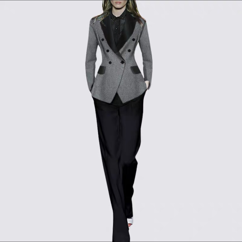 Women's Two Piece Pants Ladies Houndstooth Double Breasted Slim Fit Blazer 2 Party Tuxedo ClothesWomen's, White black
Women's Two Piece Pants Ladies Houndstooth Double Breasted Slim Fit Blazer 2 Party Tuxedo ClothesWomen's, White black