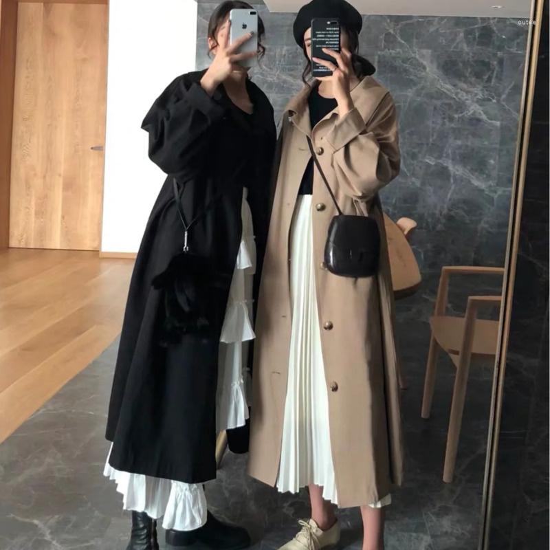 Women' Trench Coats Women Coat Korean Fashion Loose Casual Windbreaker Parkas Vintage Jacket Casaco Feminino Manteau Femme Chaquetas De, Black
Women' Trench Coats Women Coat Korean Fashion Loose Casual Windbreaker Parkas Vintage Jacket Casaco Feminino Manteau Femme Chaquetas De, Black
