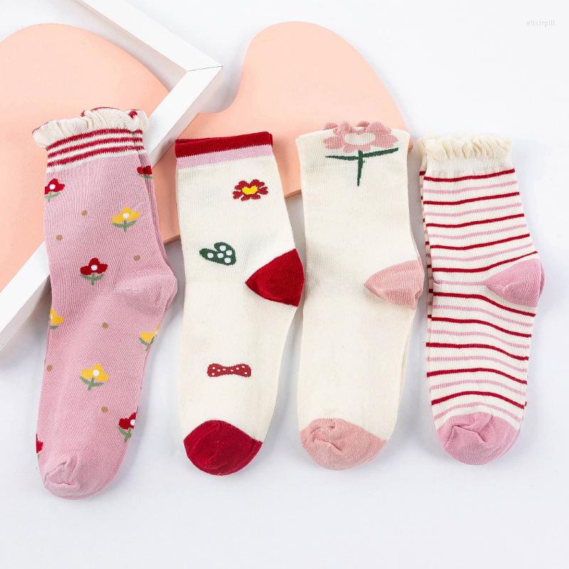 Women Socks Ins Striped Pink Japanese Korean Style Lace Frilly Ruffle Kawaii Cute Flower White Sock Calcetines De La Mujer
Women Socks Ins Striped Pink Japanese Korean Style Lace Frilly Ruffle Kawaii Cute Flower White Sock Calcetines De La Mujer
