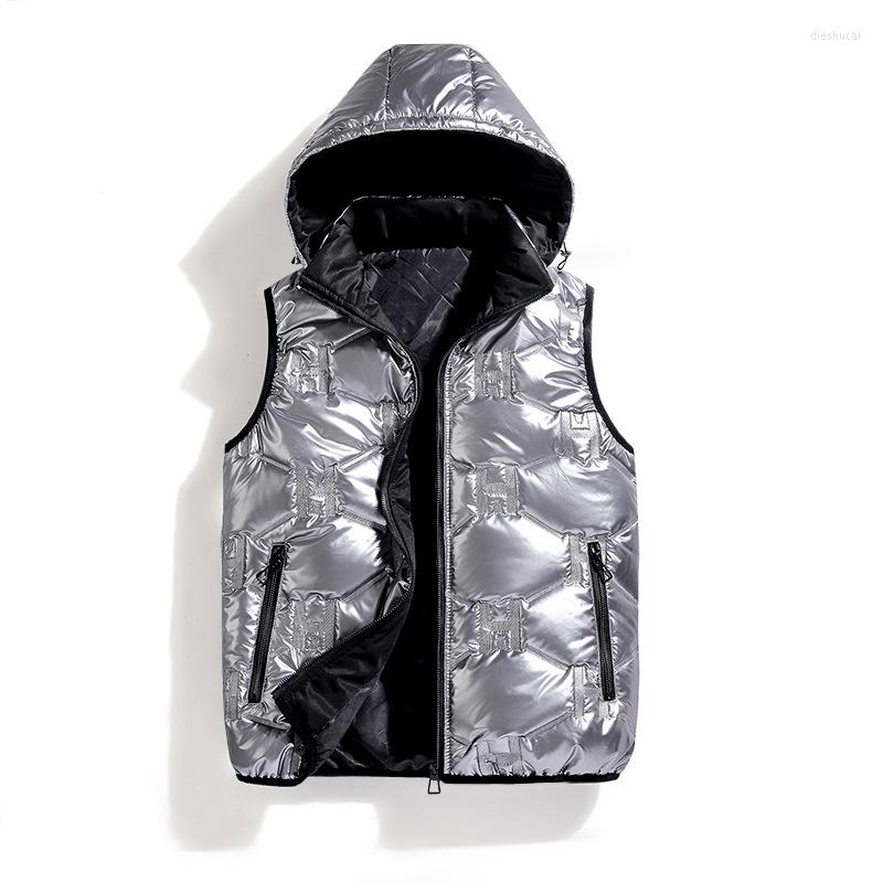 Men's Vests Winter Men's Autumn Hooded Glossy Cotton Vest Thickened Large Size Sleeveless Waistcoat Oversize 4XL, Black
Men's Vests Winter Men's Autumn Hooded Glossy Cotton Vest Thickened Large Size Sleeveless Waistcoat Oversize 4XL, Black