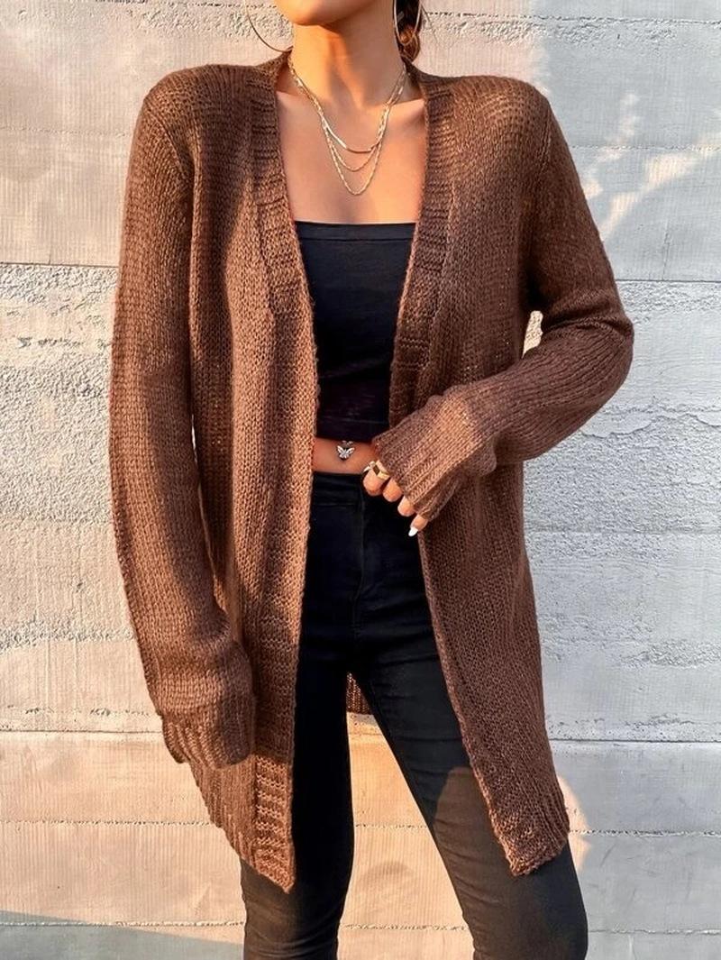 Women' Knits Women Long Cardigan Sleeve Knitted Open Stitch V-Neck Loose Sweater Autumn Winter Coat Female Casual Knitwear, Green
Women' Knits Women Long Cardigan Sleeve Knitted Open Stitch V-Neck Loose Sweater Autumn Winter Coat Female Casual Knitwear, Green