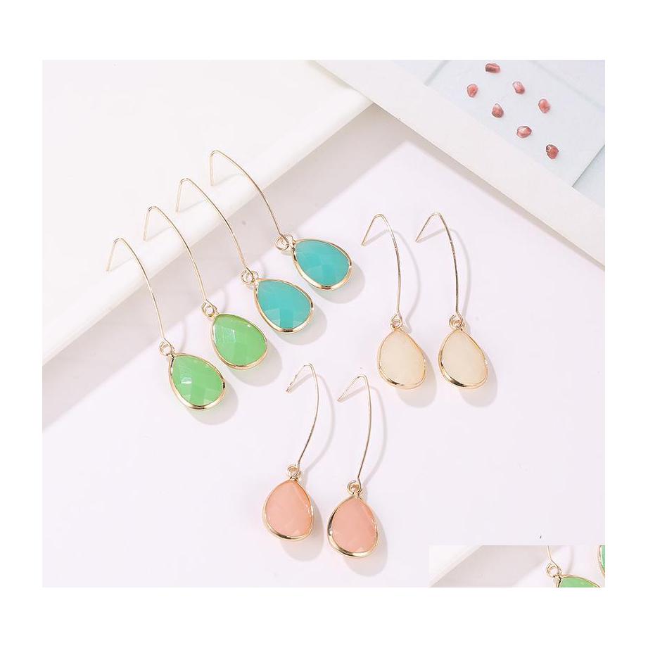 Dangle Chandelier Water Drop Earring For Women Simple Jelly Color Fashion Crystals Earings Nanashop Delivery Jewelry Earrings Dhkvc
Dangle Chandelier Water Drop Earring For Women Simple Jelly Color Fashion Crystals Earings Nanashop Delivery Jewelry Earrings Dhkvc