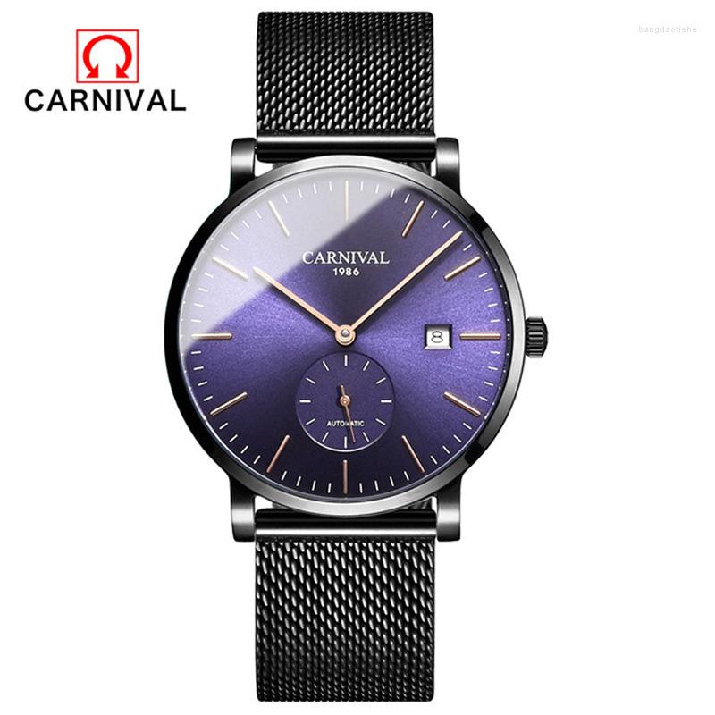 Wristwatches Carnival Ultra-thin 10MM Automatic Mechanical Watch Men Watches Waterproof Erkek Kol Saati Men's Clock C8039-3, Item 2
Wristwatches Carnival Ultra-thin 10MM Automatic Mechanical Watch Men Watches Waterproof Erkek Kol Saati Men's Clock C8039-3, Item 2