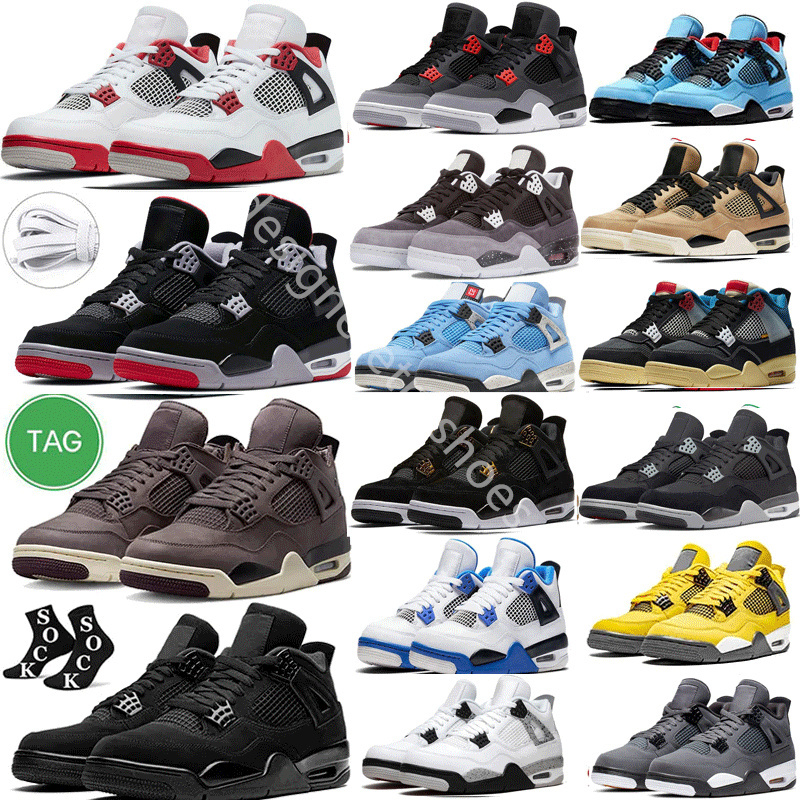 Military Black Cat Jumpman 4 4s shoes Mens Sail Canvas University Blue Red Thunder Basketball Shoes Cactus Jack Men Women Trainers Outdoor Sports Sneakers size 13, Color#1
Military Black Cat Jumpman 4 4s shoes Mens Sail Canvas University Blue Red Thunder Basketball Shoes Cactus Jack Men Women Trainers Outdoor Sports Sneakers size 13, Color#1