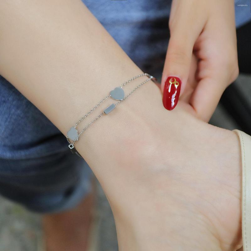 Anklets Source Manufacturers Summer Products Hong Kong Style Trend Fashion Stainless Steel Love All-match Women's Anklet
Anklets Source Manufacturers Summer Products Hong Kong Style Trend Fashion Stainless Steel Love All-match Women's Anklet