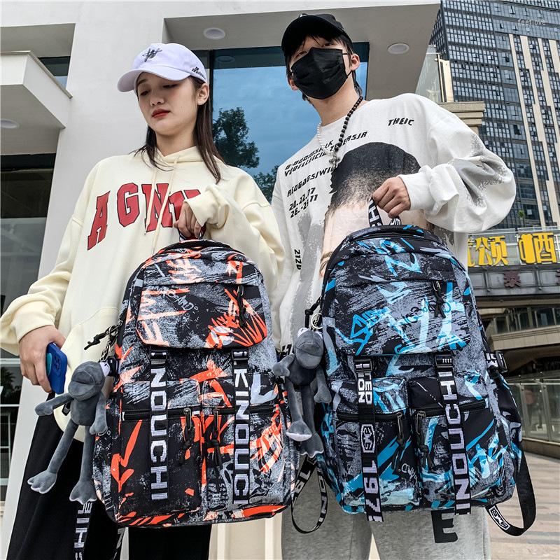 Backpack Men's Women's Casual Travel Large Capacity Graffiti Oxford Cloth Material Breathable Wear Resistant Water Repellent, Blue
Backpack Men's Women's Casual Travel Large Capacity Graffiti Oxford Cloth Material Breathable Wear Resistant Water Repellent, Blue
