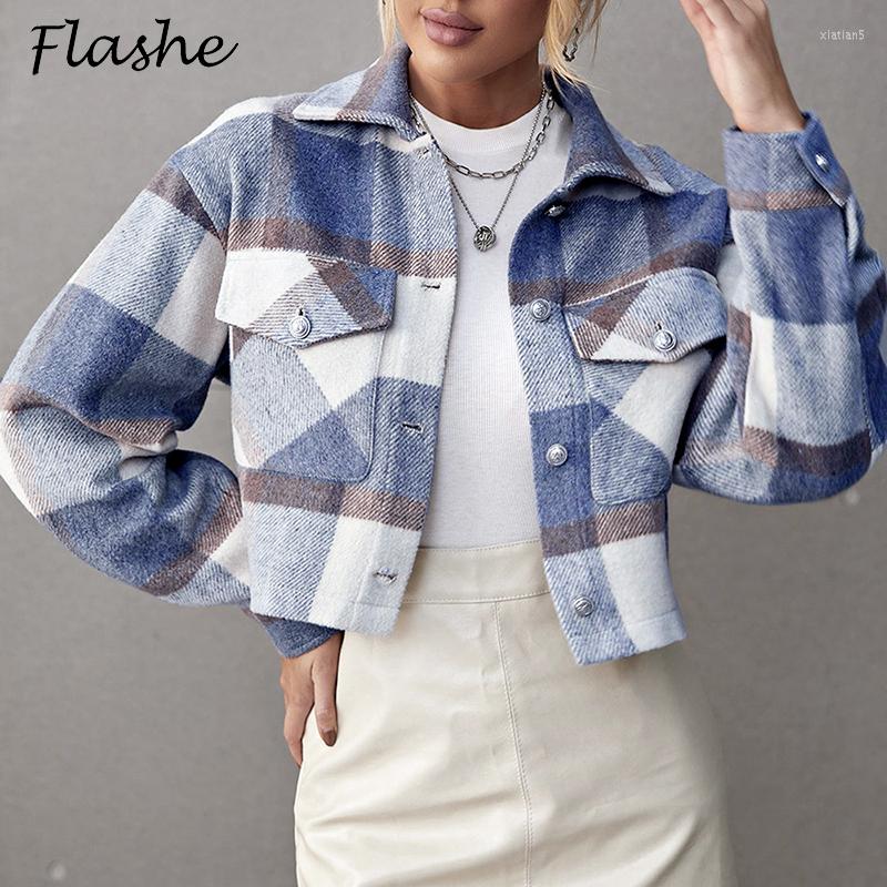 Women' Jackets Autumn Winter Jacket Women Turn Down Collar Plaid Print Coats For Fashion Short Long Sleeve Casual Button Overcoat, Beige
Women' Jackets Autumn Winter Jacket Women Turn Down Collar Plaid Print Coats For Fashion Short Long Sleeve Casual Button Overcoat, Beige