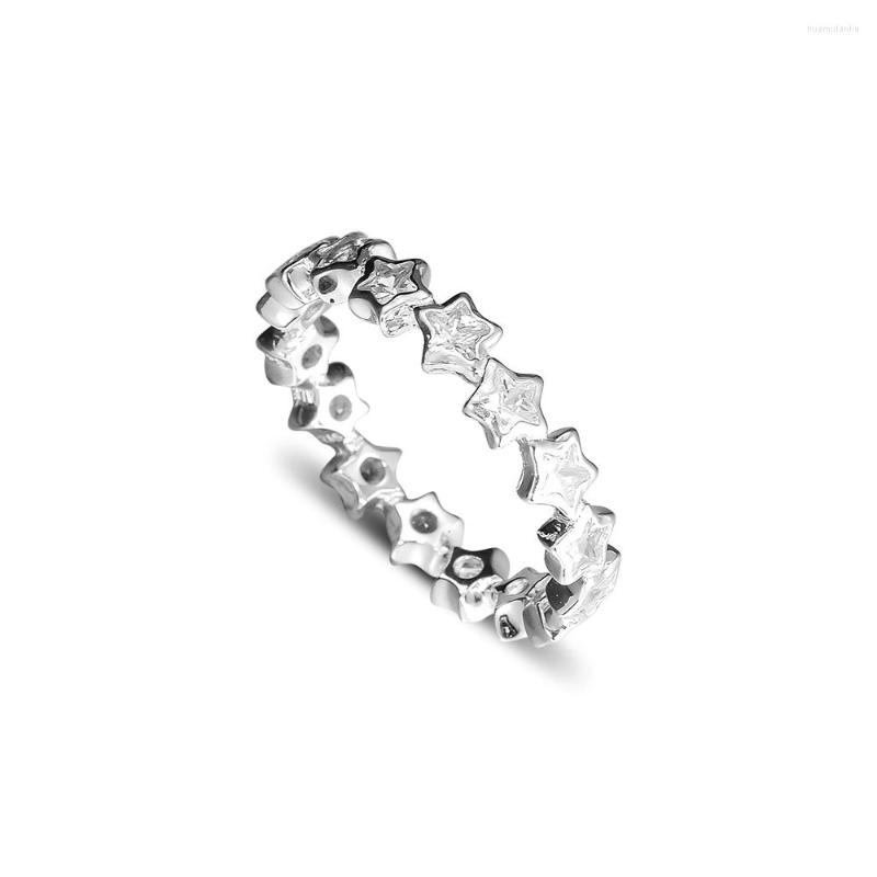 Cluster Rings Starshine Authentic 925 Sterling-Silver-Jewelry With Clear CZ
Cluster Rings Starshine Authentic 925 Sterling-Silver-Jewelry With Clear CZ