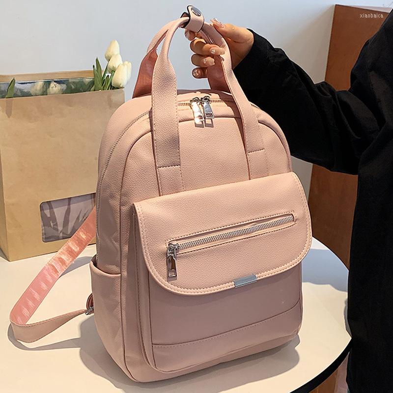 School Bags High Quality Soft Leather Backpack For Women Teenagers Girls Luxury Portable Back Packs Designer, Beige
School Bags High Quality Soft Leather Backpack For Women Teenagers Girls Luxury Portable Back Packs Designer, Beige